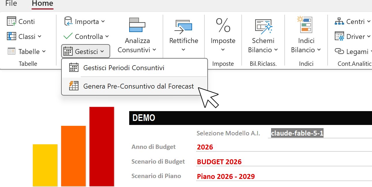 Generazione automatica del pre-consuntivo a fine anno
